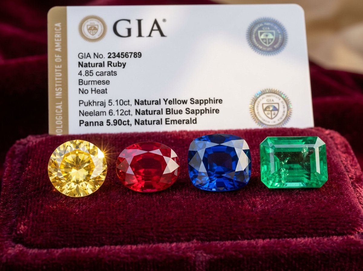 Certified Vedic Astrological Gemstones